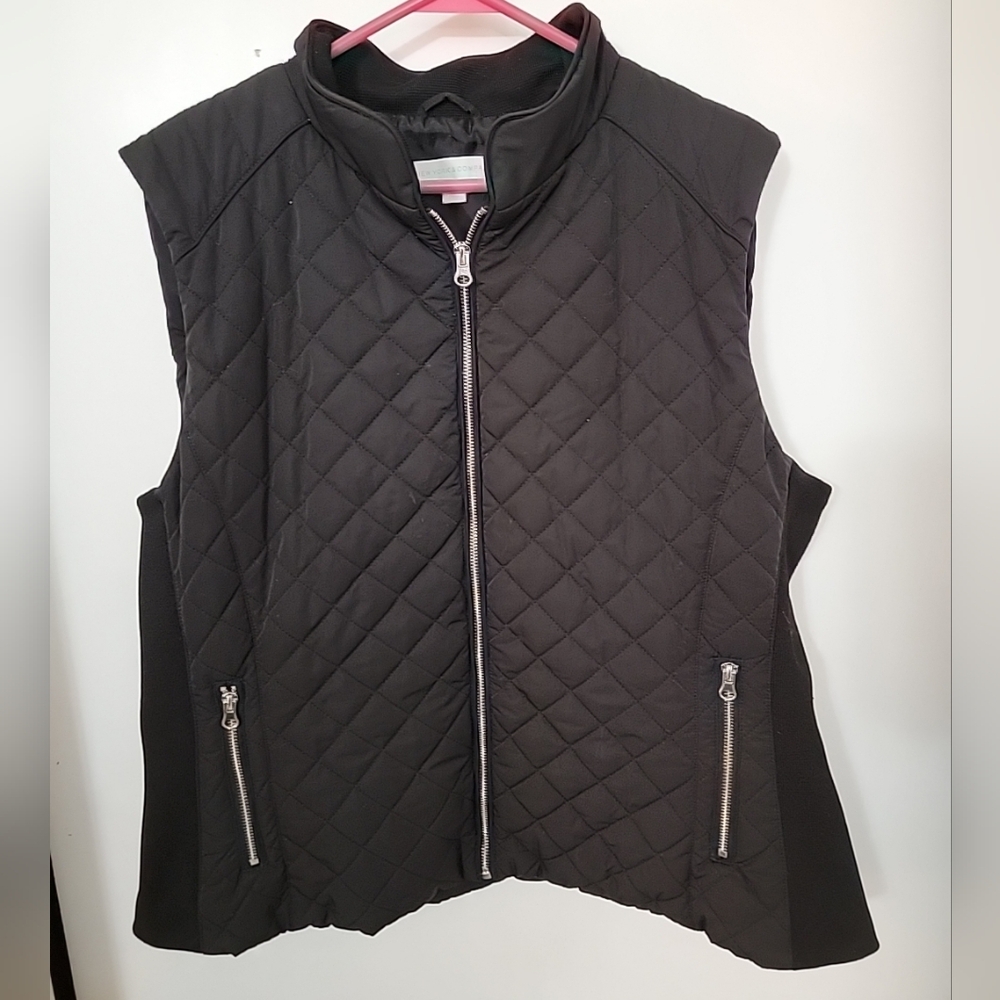 New York & Co Womens Quilted Zip-Up Vest Size XL